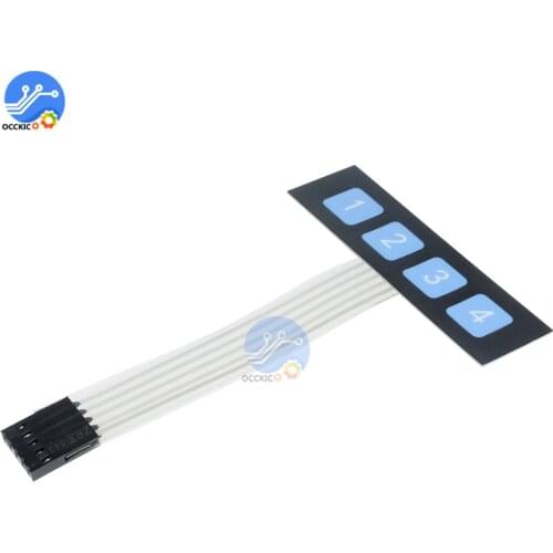 1x4 4 Key Matrix Membrane Switch Keypad Keyboard Control Panel SCM Extended Keyboard Super Slim Controller for Arduino 1*4
