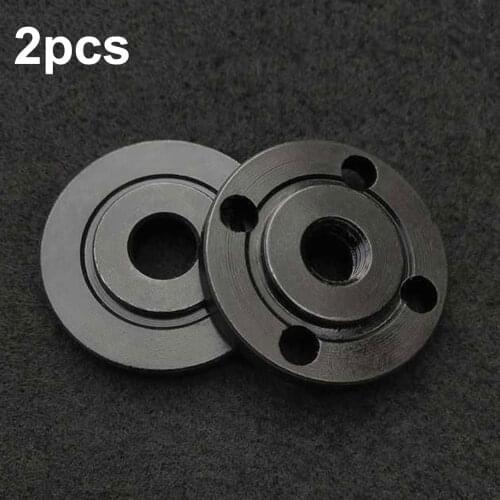 2pcs M14 Thread Angle Grinder Inner Outer Flange Metal Replacement Nuts Set for 14mm Spindle Parts Power Tools