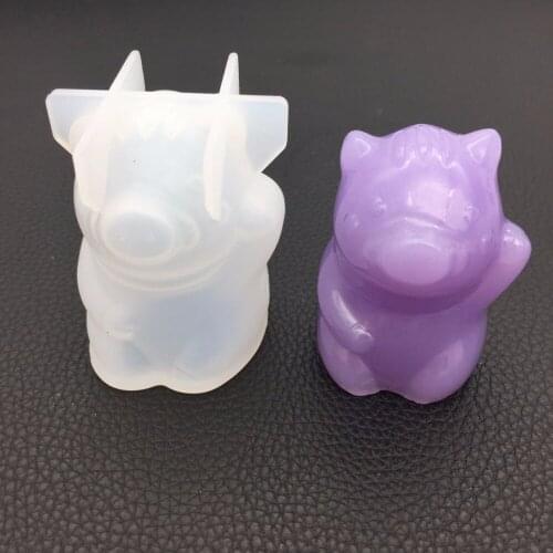 3D Crystal Epoxy pray Blessing pig mold scented gypsum spread incense mold set table decoration mould