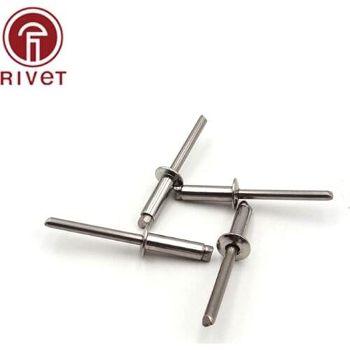50/100PCS DIN IOS15983 M4.0 Stainless Steel And Steel Blind Rivet Round Head Open Type Csk Head Pop Rivet Multi Size