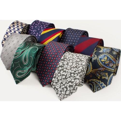 Brand New Paisley Formal Standard Size Necktie Groom Gentleman Ties Men Design Party Polyester Gravata Slim Arrow 6cm Silk Tie