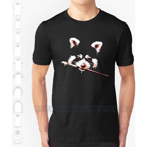 Ailuridae Custom Design Print For Men Women Cotton New Cool Tee T shirt Big Size 6xl Red Panda Animal Negative