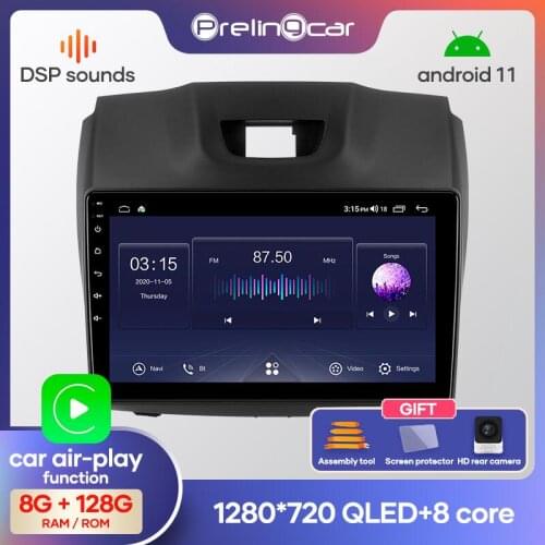 Prelingcar Android 10 Car Radio Multimedia Video Player Navigation GPS For Isuzu D-Max Chevrolet TrailBlazer S10 Colorado