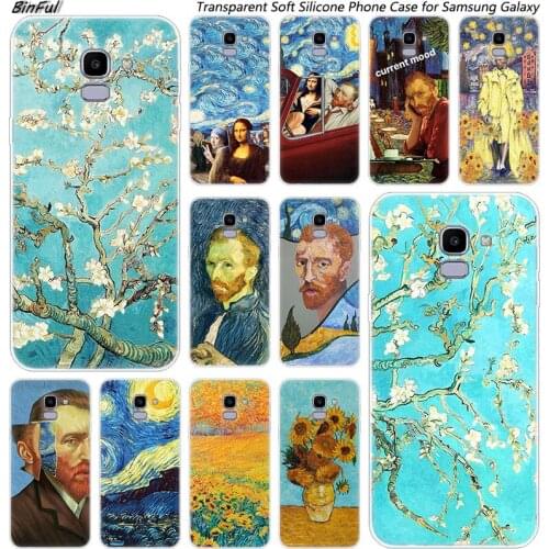 Van Gogh starry night Soft Silicone Case For Samsung Galaxy J8 J6 J4 2018 J2 Core J5 J6 J7 Prime J3 2016 2017 EU J4 Plus Cover