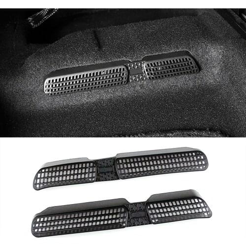 For Seat Ateca 2016-2019 Under Seat Floor AC Heat Air Conditioner Vent Outlet Grille Protective Cover Car Styling Trim
