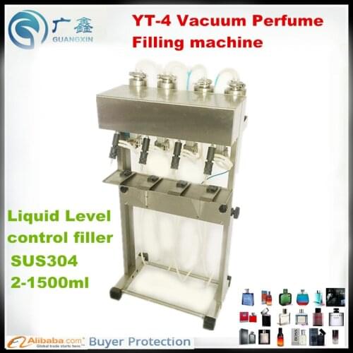 YT-4 vacuum Perfume Liquid filling machine ,vacuum level control filling machine for glass bottles,wine smalee dose fillier