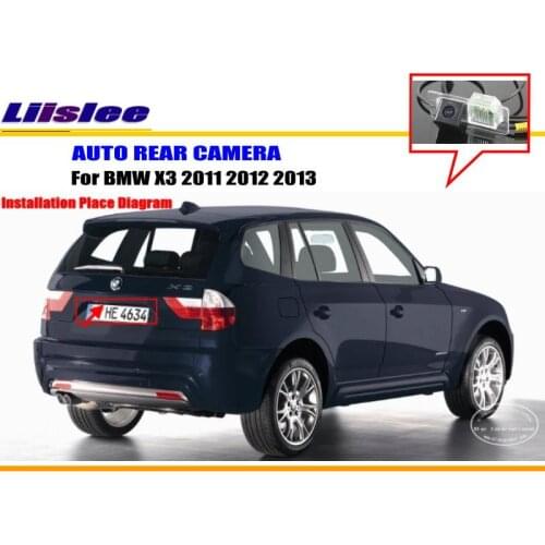 Plate Light Camera HD CCD Night Vision RearView Camera Backup Parking Camera For BMW X3 2011 2012 2013
