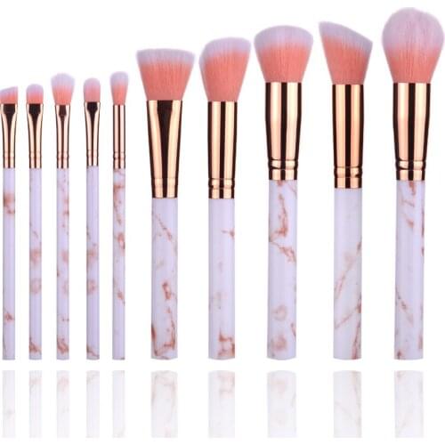 10pcs Makeup Brushes Tool Set Cosmetic Powder Eye Shadow Foundation Blush Sculpting Brush Blending Beauty Make Up Brush