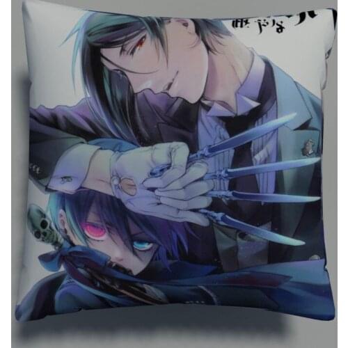 Kuroshitsuji Black Butler Two Side Pillowcases Hugging Pillow Cushion Case Cover Otaku Cosplay Gift New 313