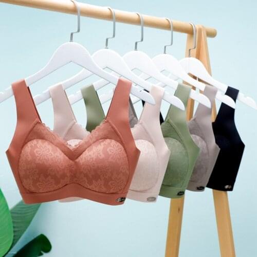 Latex Cotton Sexy Underwear Lace Women Bra Wireless Comfort Skin Friendly Lingerie Seamless Girls Bralette M-XXL