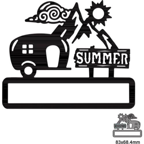 Metal Cutting Dies Cut Die Mold Mountain Scene Cloud Car Decoration Scrapbook Paper Craft Knife Mould Blade Punch Stencils New