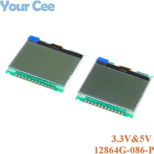LCD Display Module LCD Screen Board COG 12864G White SPI 128X64 12864G-086-P 3.3V/5V UC1701X