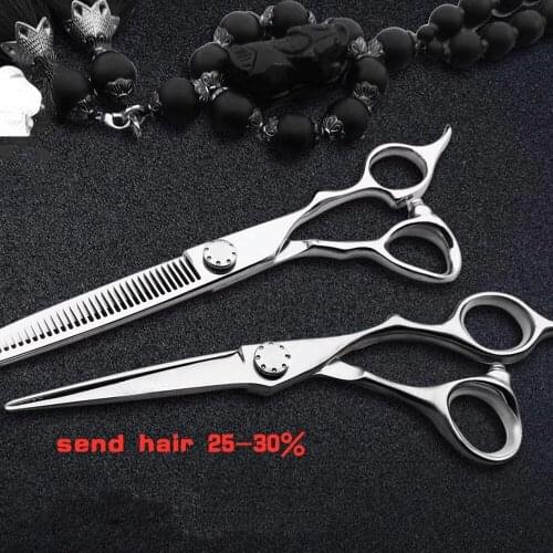 6.0 Top Professional Hair Scissors Set Cutting Barber Salon Haircut Thinning Shear Hairdressing Hair Tools Hair Cutting Scissors