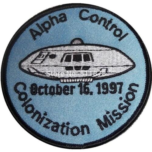 3.5" Alpha Control Colonization Mission Logo TV MOVIE SERIES EMBROIDERED Iron On Patch TRANSFER Badge Gift Favor