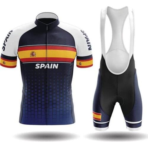 New National Flag Cycling Jersey Breathable Mens Short Sleeve Mountain Bike Sportswear Suit Cycling Suit Road Racing Suit
