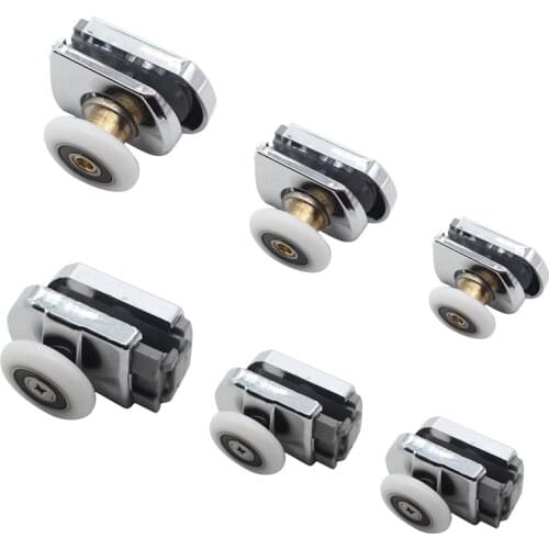 Bathroom Door Rollers Home Pulley Wheels Glass Sliding Aluminum Door Pulley Shower Room Cabin Replacement Doors Accessories