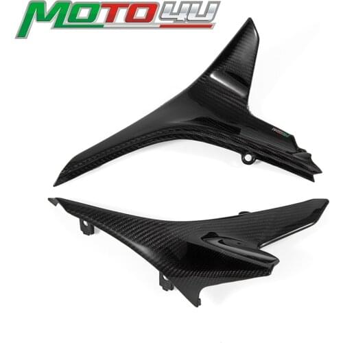 100% Carbon Fiber Motorcycle Seat Side Panels Covers Gloss Twill Weave Cafe Racer For Ducati Scrambler All Models 2015 2016
