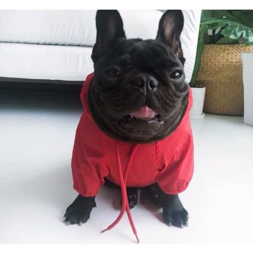 French Bulldog Sun-proof Clothing Dog Waterproof Jacket Raincoat Small Dogs Schnauzer Pug Puppy Pet Yorkshire Coat Clothes XQC09