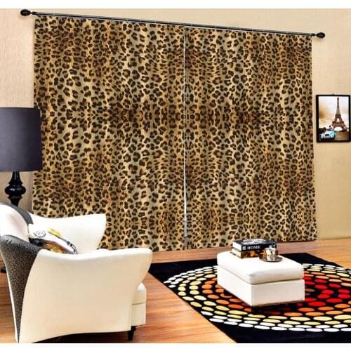 Tiger curtains Customized size Luxury Blackout 3D Window Curtains For Living Room Blackout curtain