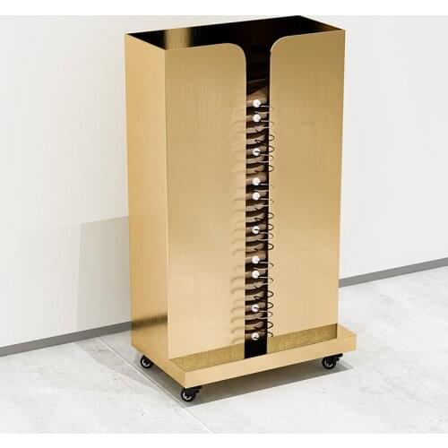 Zq Clothing Store Hanger Storage High-Grade Stainless Steel Finishing Pant Rack Storage Car Storage Rack