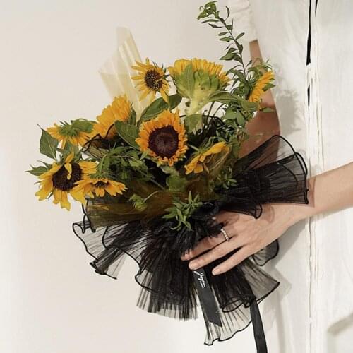 Wave Lace Paper Beautiful DIY Net Yarn Bouquet Florist Flower Packaging Paper for Wedding