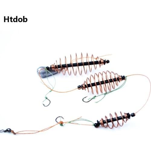 15/20/25g Explosion Spring Hook Tackle Barbed Hooks Spring String Hook Fishing Group Sandpiper Bait Cage Road Ya Hook Plumb Bobs