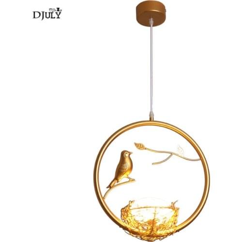Southeast Asia art deco bird nest ring led pendant lights for dining room kitchen bar loft hanging lamp suspension luminaire