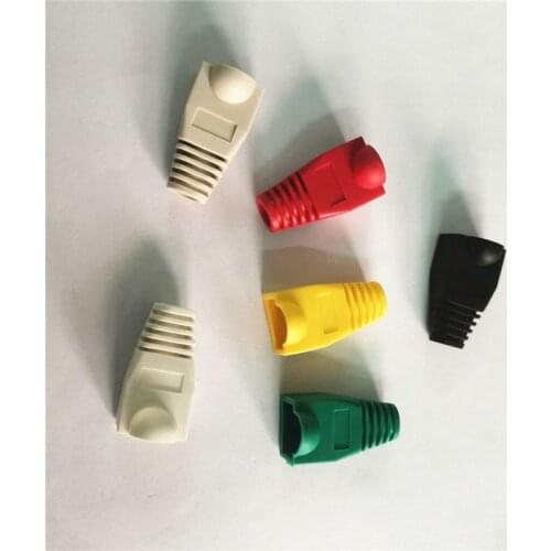 RJ45 Boot RJ 45 Caps Connector Cover For Cat5 Cat5e Cat6 8P8C Network Boots Lan Ethernet Cable Sheath Cat 6 Multicolour PVC