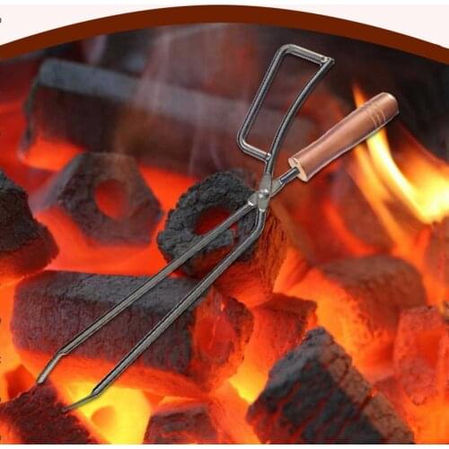 Barbecue Carbon Clip Clamps Durable Charcoal Carbon Flame Tong Handle Scissor BBQ Roast Clip Kitchen Baking Tongs Accessories