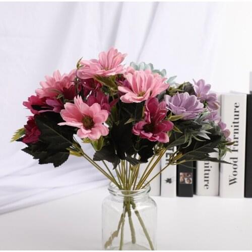 1 pieces Artificial Daisy Bouquet Home decoration accessories Wedding decoration New Year Candy boxes Flowers arrangement Bonsai