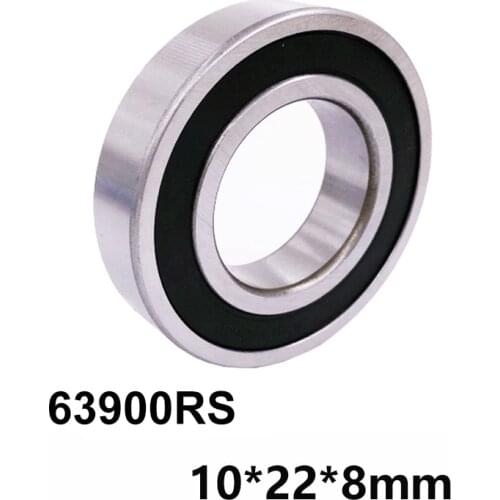 1pcs/lot 63900RS Deep Groove Ball Miniature Mini Bearings 6900RS 6900-RS 10*22*8mm 10*22*8 With Bearing Steel non-standard parts