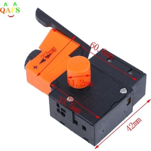 1pc AC 220V/6A FA2/61BEK Adjustable Speed Switch Plastic Metal For Electric Drill Trigger Switches High Quality