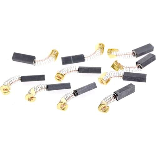 10pcs Carbon Brush Drill Electric Grinder Replacement 5x8x20mm 6x10x20 6x11x19 Spare Parts Brush for Electric Motors Rotary Tool
