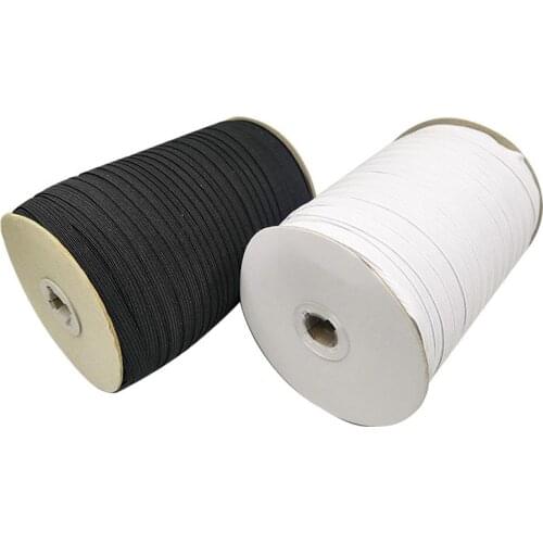 5 Meters/Pack Elastic Bands Polyester Sewing Accessories DIY Handmake Multipurpose 3/5/6/8/9/12/15mm Black/White
