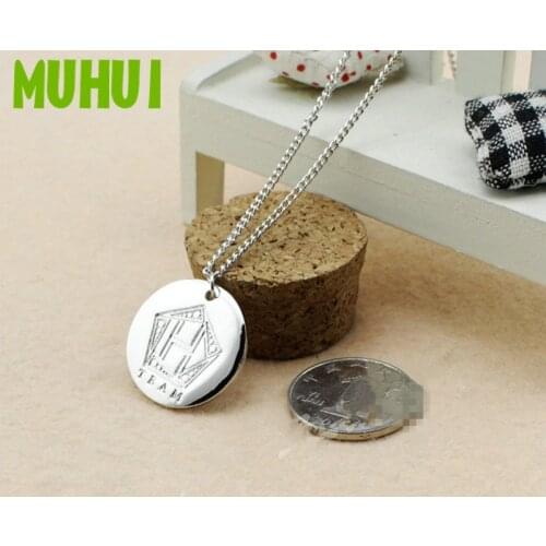 Free Shipping Kpop Star TEAM Jang Keun Suk Logo Choker Necklace For Women Kolye Me Jewelry Collares B109