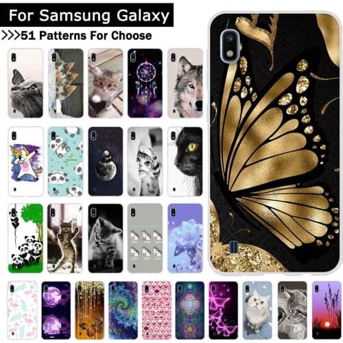 For Samsung Galaxy A10 A20 A30 A40 A50 A70 Phone Cover Butterfly Cartoon Soft Silicone TPU Cases Back Phone Covers Coque Fundas