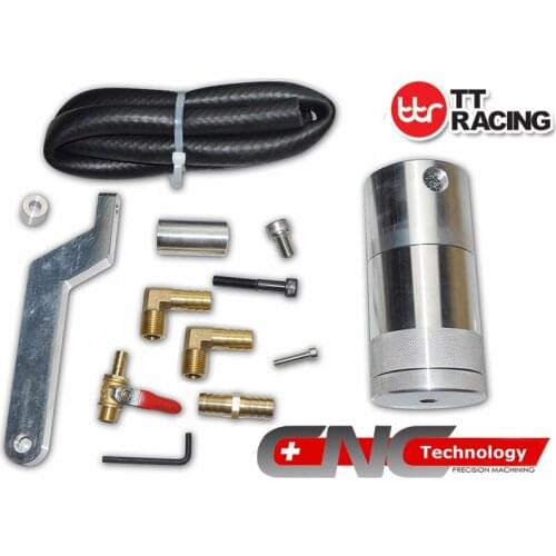 DODGE_SI - 2005 - 2019 Dodge Magnum Charger Challenger 6.1L 5.7L 6.4L Oil Catch Tank Can Chrome