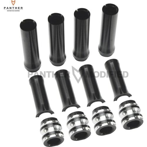 Edge Cut Black CNC Aluminum Motorcycle Pushrod Tube Covers Lower Case for Harley Dyna Softail Touring Twin Cam 1999-2017