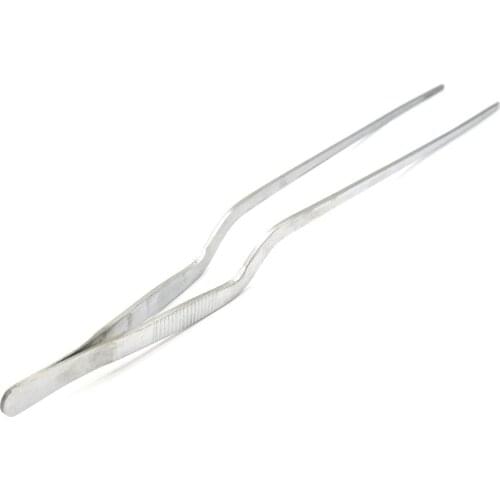 30cm Stainless Steel Tweezer Spear Shaped Curved For Tissue Culture Lab Use