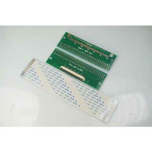 2 Sets FFC FPC Cable 60 Pin 0.5mm Pitch to 2.54 mm through hole DIP PCB Adapter 60 100 125 150 200 2000 mm Same Contact Sides
