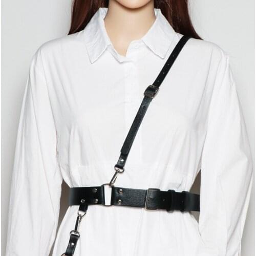 CKMORLS Leather Harness Bondage Women Garter Belt Suspender Versatile Decorative Belt Adjustable Sexy Bra Cage Bdsm Lingerie