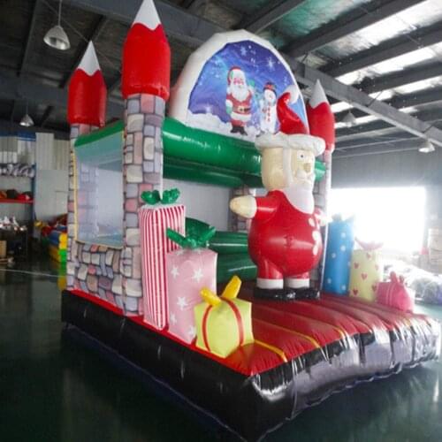 Inflatable Trampoline Jumping Bounce Game Christmas Gift Indoor Outdoor Playground