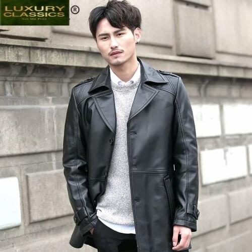 Real Leather Jacket 100% Men Clothing 2021 Streetwear Business Casual Natural Genuine Leather Coat Male Jacket and Coats