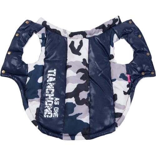 Clothes For Medium Large Dogs Winter Warm Pet Dog Vest Jacket Waterproof Big Dog Coats Camouflage Dog Clothing Golden Retriever