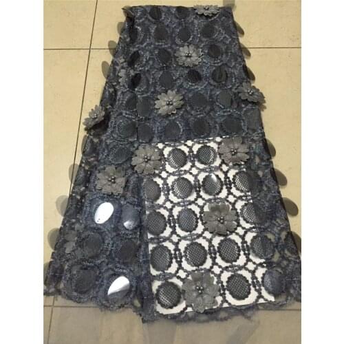 Wholesale BZL-81704 sequins french net Lace In Switzerland 5yard/lot embroidered Lace Fabric For Sewing