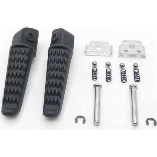 Aftermarket Free shipping motorcycle parts Rear Foot Pegs Footrest Fit For Kawasaki ZX6R ZX10R ZX-6r ZX-10r Black