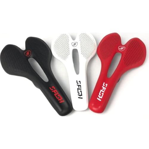 SFISH Bicycle Seat Saddle MTB Road Bike Saddles Mountain Bike Racing Saddle PU Breathable Soft Seat Cushion