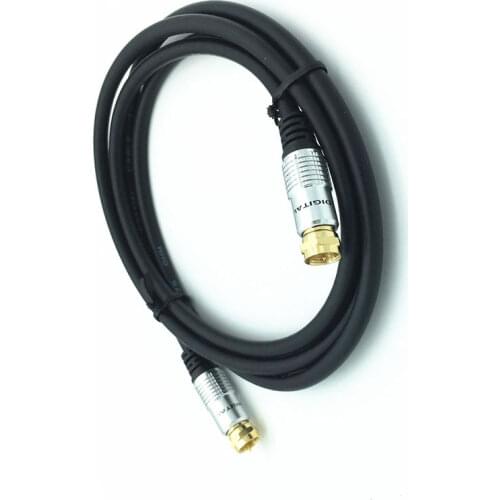 TV Aerial Coaxial Patch Cable with F-Male Connector Cable Modem, Set-top Box Gold plated 1.5m