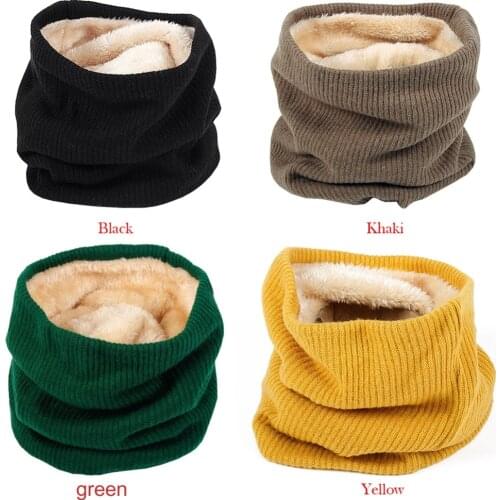 Outdoor Winter Thick Velvet Thicken Warm Fleece Neck Warmer Cycling Scarves Men Bufanda Ski Climbing Neck Scarf Thick Velvet