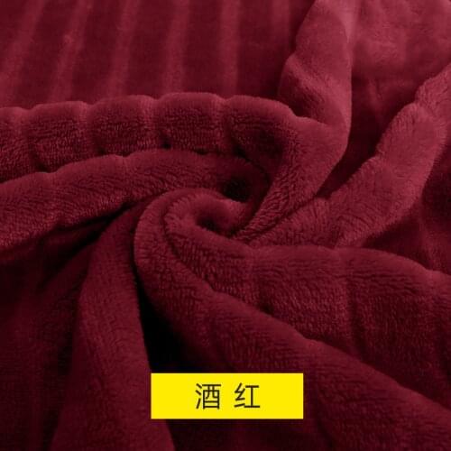 180cmx50cm Thickened Double-sided Flannel Fabric Plush Cloth Pajamas Coral Fleece Blankets Bedding DIY Home Clothing Fabrics
